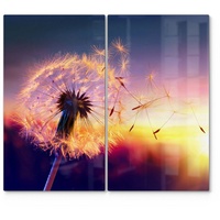 Deqori Herdabdeckplatten Glas | 2er Set 60x52 cm |