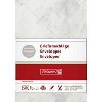Brunnen Briefumschlag C6 gr Marmor mFut