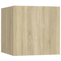 Furnicato TV-Wandschrank Sonoma-Eiche 30,5x30x30 cm