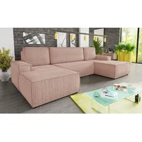 Sofnet Wohnlandschaft mit Schlaffunktion Totti - U-Form Couch, Schlafsofa