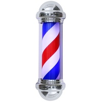 Barberpub - Barbierstab klassisch weiß blau rot Barber Pole