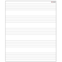 ALLboards magnetische Whiteboardfolie Fünf Zeilen liniert 80,0 x 95,0