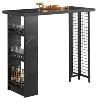 SoBuy Bartisch 120 x 50 x 105 cm Schwarz
