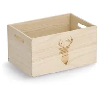 Zeller Aufbewahrungskiste 'Hirsch' Holz