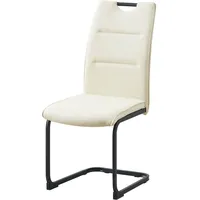 Hti-Living HTI-line Schwingstuhl 4er Set PU creme