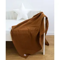 LOOLAY Musselin Decke 120x120cm – 100% Europäische Baumwolle –