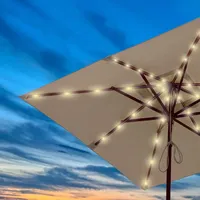 BestLivings Solar Lichterkette für Sonnenschirm, Ampelschirm Beleuchtung outdoor, 112