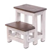 DESIGN DELIGHTS Trittleiter, Mehrfarbig, Holz, 37x46x37 cm, Wohnzimmer, Hocker,