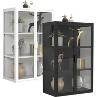 VCM Vitrine - Wandvitrine Hängevitrine Glas Flokas L