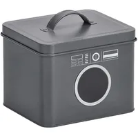 Zeller Present Waschpulver-Box Metall Anthrazit 3 l