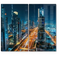 Deqori Herdabdeckplatten Glas | 2er Set 60x52 cm |