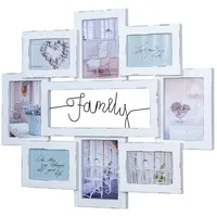 Levandeo Bilderrahmen Collage Weiß 68x56 cm 8 St.
