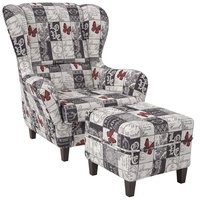 Supellex Ohrensessel Sofia Patchwork 72 x 95 x 73