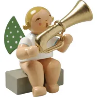 Wendt & Kühn Engel mit Basstrompete, sitzend