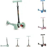 Moni Kinderroller Fidget 3 Räder höhenverstellbar, PU-Räder, Wasserdruck, ABEC-7