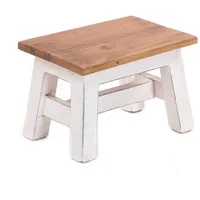 DESIGN DELIGHTS Blumenhocker, Weiß, Holz, 30x21x20 cm, Wohnzimmer, Hocker,