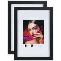 Ideal Trend Bilderrahmen Holz schwarz 20x30 cm 2er Set