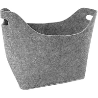 Mojawo Filztasche Feuerholz Korb Grau-M290700-grau