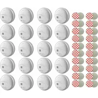 Heitech 20x Rauchmelder 85 dB Inkl. 9V Batterien und