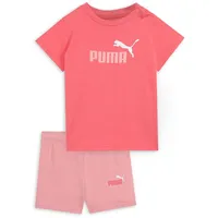 Puma MINICATS ESS Tee and Shorts Set - Peach