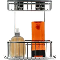 Kela Duschregal Arona mit zwei Körben aus Edelstahl -