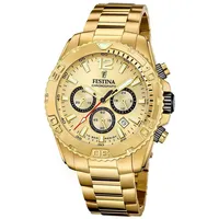 Festina F20684/1 Herrenuhr Chronograph Goldfarben