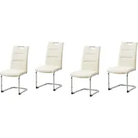 Hti-Living HTI-line Schwingstuhl 4er Set PU creme