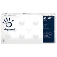 PAPERNET Toilettenpapier 401977 3-lg Zellstoff 8 Ro./Pack.