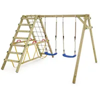 Wickey Kinderschaukel Schaukelgestell Smart Hike, Schaukel mit Kletteranbau und