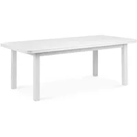 Konsimo Esstisch Esszimmertisch Küchentisch rechteckig 'cospe', Weiß, Furnier, Modern,