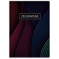 Itenga Zeugnismappe 33105595, mit Motiv A4 Sichtbuch, Motiv wellige