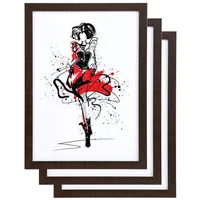 Ideal Trend Bilderrahmen FlexiFrame braun 21x29,7 cm 3er Set