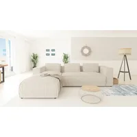 S-style möbel - Modernes Ecksofa Bello aus Beige Cord