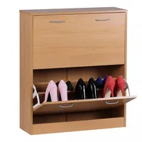 KADIMA DESIGN Schuhregal: 20 Paar Schuhe, 4 Schuhfächer, einfacher