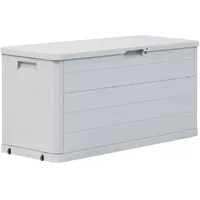 Furnicato Garten-Aufbewahrungsbox 280 L Hellgrau