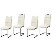 Hti-Living Schwingstuhl DannyP PU Creme