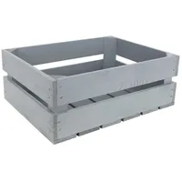 Creative Deco Kiste Holz Deko Holzkiste Grau | 40