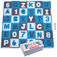 Pink papaya Puzzlematte mit Zahlen und Buchstaben " Kids