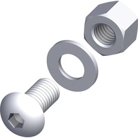 Alfer Linsenkopfschrauben-Set M5 x 12 mm, 20 Stück Schrauben