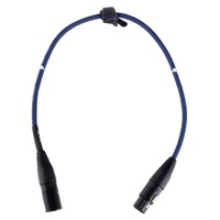 Pronomic Stage DMX3-0,5 DMX-Kabel 0,5m blau mit Goldkontakten