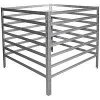 Shelfplaza HOME 100x45x45 cm Komposter in verzinkt mit 202.5