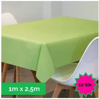 Sensalux Tischdecke, abwaschbar, Vorteilspack, 10 Stück, 1m x 2,5m,