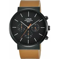 Lorus Herrenuhr RT379GX9 Schwarz - Braun