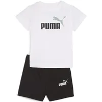 Puma Minicats Essentials T-Shirt & Shorts Baby-Set 02 white