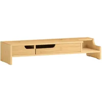 SoBuy Monitorständer Natur bht ca. 60x12x22cm BBF12-N
