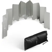 Evocamp Windschutz für Gaskocher, 16 Lamellen Spirituskocher Outdoor, Campingkocher,