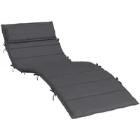 VidaXL Sonnenliegen-Auflage Anthrazit 180x60x3 cm Oxford-Gewebe