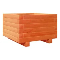 VidaXL Pflanzkübel Wachsbraun 40x40x26,5 cm Massivholz Kiefer