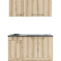 OPTIFIT Küchenzeile Livorno290 150 cm Wildeiche Nachbildung