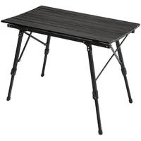 Jawinio Campingtisch höhenverstellbar Aluminium Schwarz